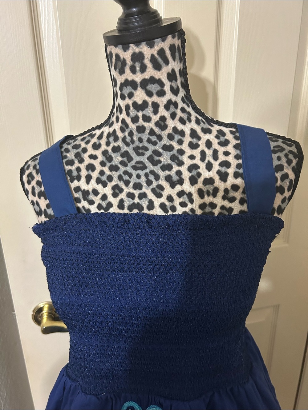 Blue Embroidered Sundress - Picture 2 of 8
